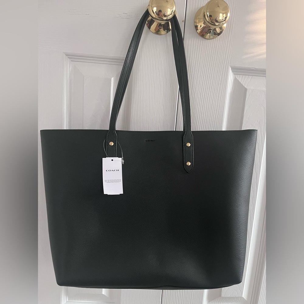 Coach LTH Town Tote in Black - Picture 2 of 6